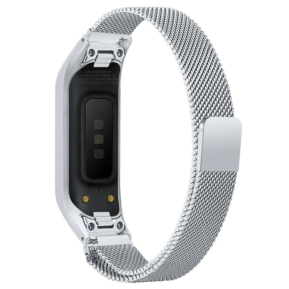 Миланский ремешок для часов для samsung Galaxy Fit-e R375 Смарт ремешки для часов из нержавеющей стали стальные браслеты магнитный браслет, ремешок для наручных часов