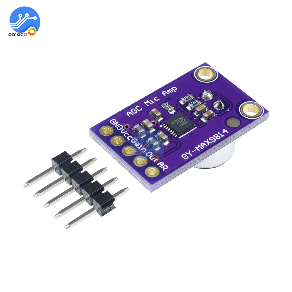 MAX9814 микрофон рабочая плата модуль автоматическое управление усилением для Arduino
