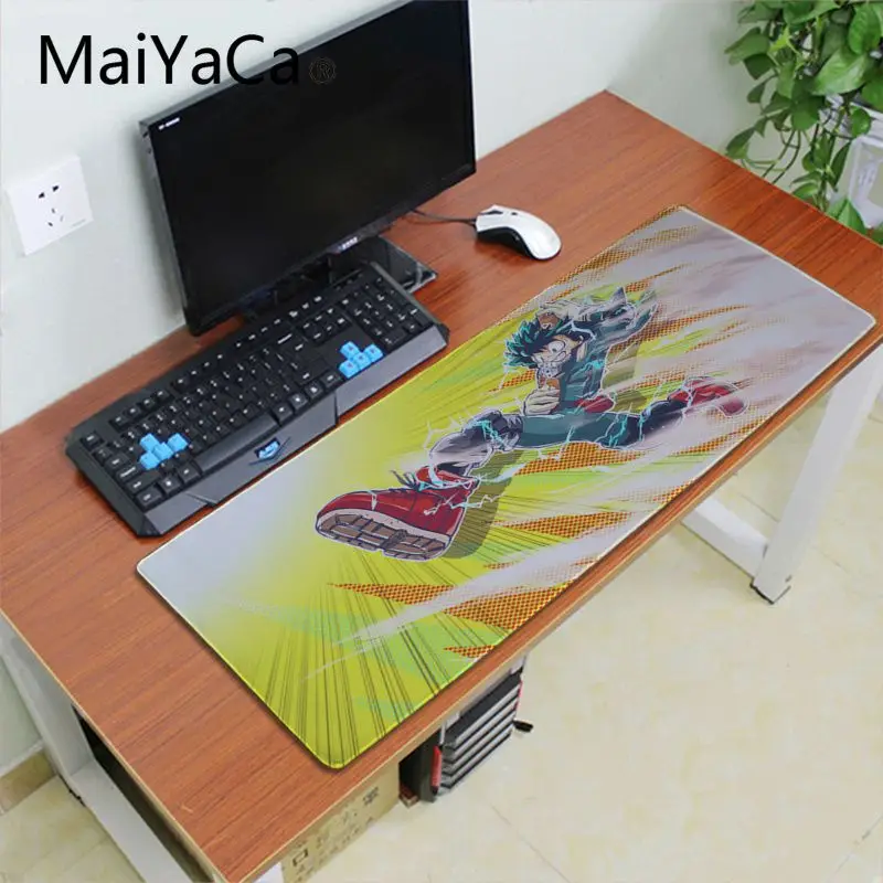 Lock Edge 30X70cm Maiyaca my hero Academy коврик для мыши геймер игровые коврики настольная клавиатура игровой коврик для мыши геймер 60X30 см большой Офисный Компьютерный стол коврик - Цвет: Lock Edge 30X70cm
