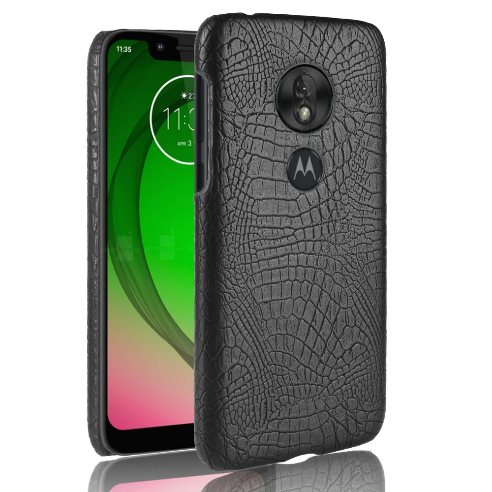 Новое поступление кожаный чехол с узором под крокодиловую кожу для Motorola Moto G7 G 7 Plus