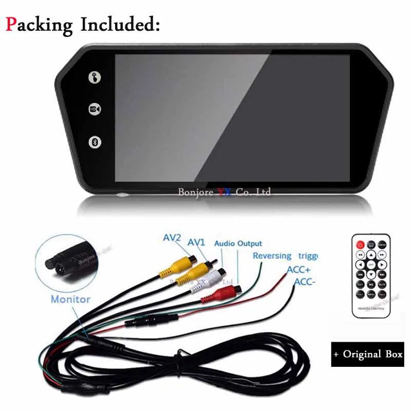 Koorinwoo Rca видео сенсорный экран MP5 плеер 7 дюймов TFT LCD цветной зеркальный монитор