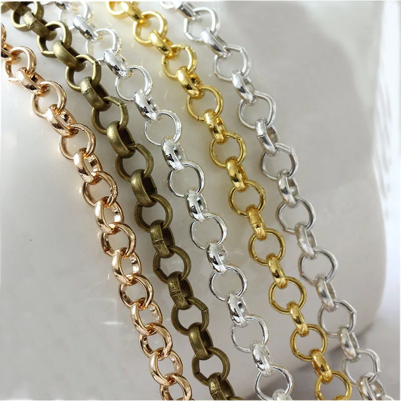 10 метровая звеньевая открытая металлическая кабельная цепь Rolo петля звено