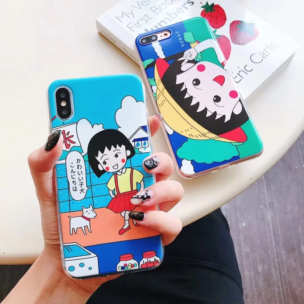 ORYKSZ для iphone X случае Мультфильм прозрачной рисунком телефон силиконовые чехлы