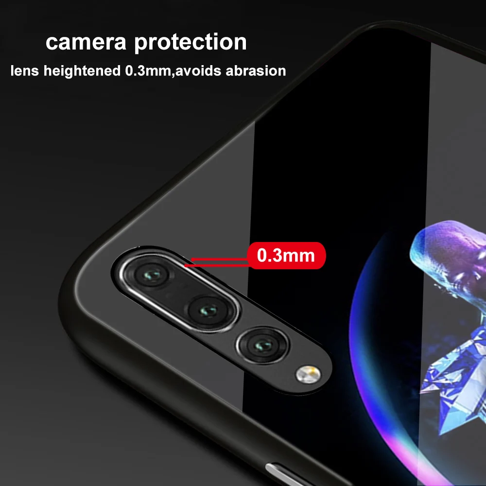 Ciciber Марвел Железный человек для huawei P30 P20 mate 20 Lite Pro светящиеся чехлы из закаленного стекла для Honor 10 Lite Чехол Дэдпул