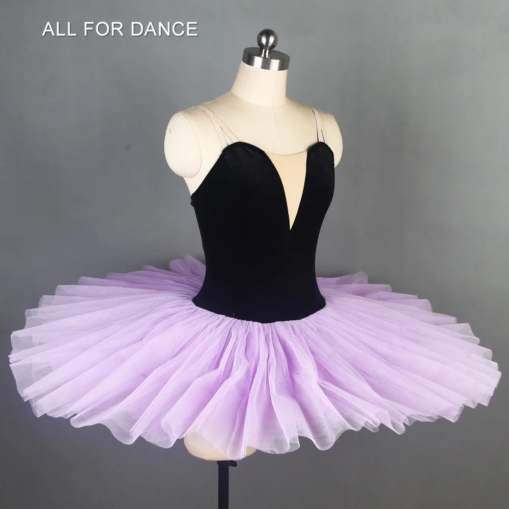 black velvet top bodice Pre-professional ballet dance costumes pancake tutu classical | Тематическая одежда и униформа