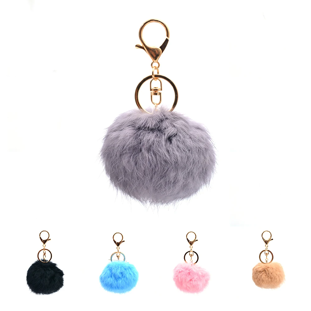 Брелок для вечерние ей с помпоном из пушистого меха 8 см|Сувениры вечеринок| |