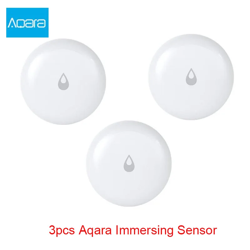 3pcs water sensor Xiaomi Aqara набор умный дом комплекты шлюз концентратор двери окна датчик удара тела датчик беспроводной переключатель датчик воды для Apple Homekit - Цвет: 3pcs water sensor