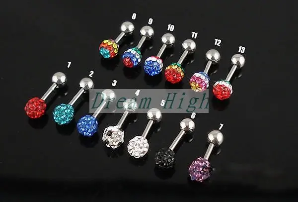 

Wholesal Ear Piercing Earring Labret Piercing For Girl 316L Surgical Steel 24pcs/lot Free Shipping