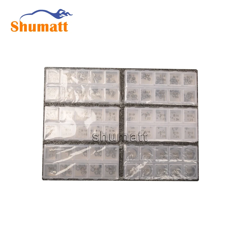 600 шт инжектор Common Rail Регулировочная прокладка шайбы комплект ремонтных