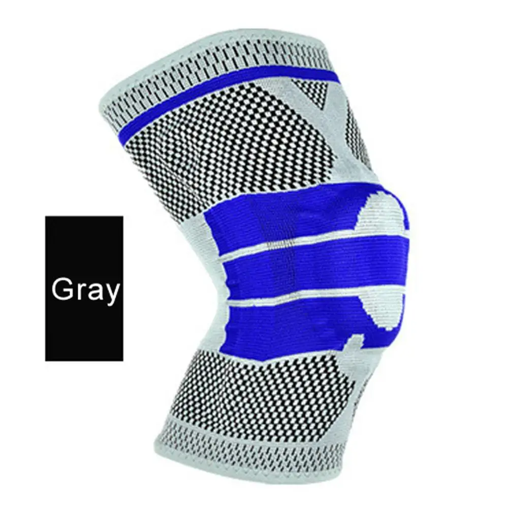 Gray 1 шт. профессиональные наколенники для кроссфита волейбольные наколенники поддерживающие наколенники с набивкой поддержка колена для спорта наколенник протектор - Цвет: Gray