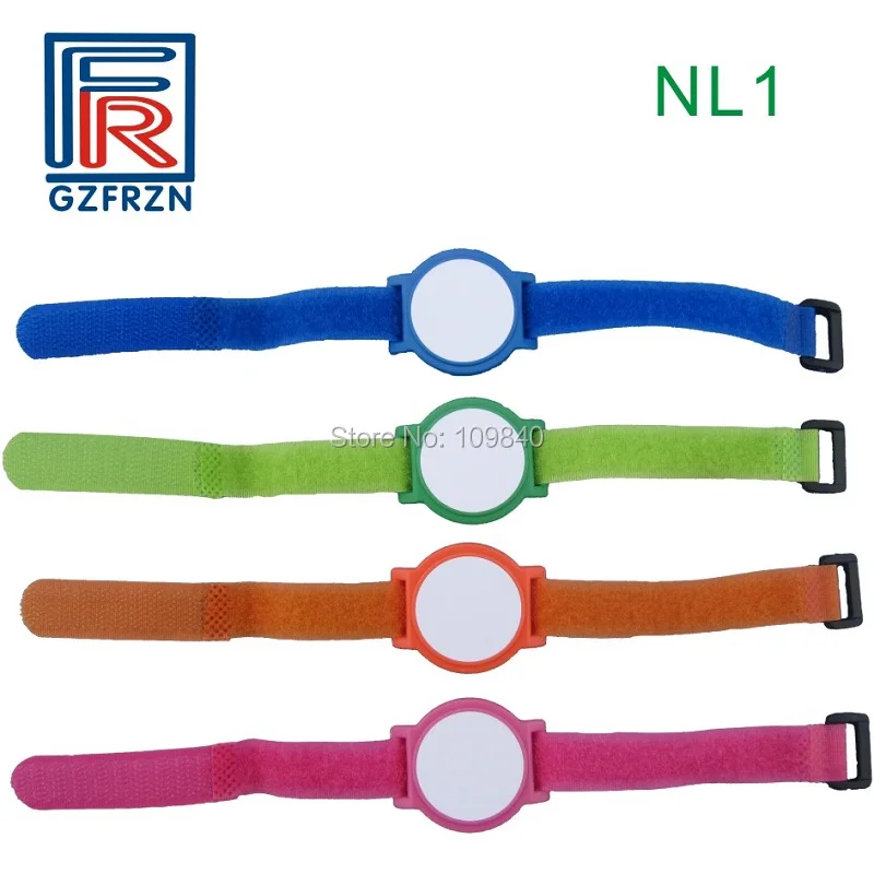 

10pcs Ultralight Nylon wristband adjustable 13.56mhz RFID Woven bracelet/tag/card for access control NFC payment