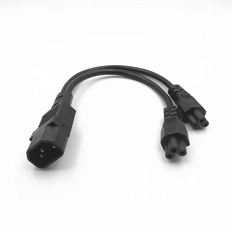 Разветвитель питания Y типа Переходный кабель один штекер IEC 320 C14 на двойной