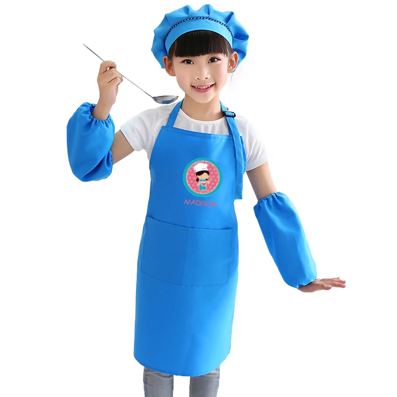 

Spring and summer New Thin Kids Children Housework Cleaning Antifouling Painted clothing Nursery Baby Protective apron