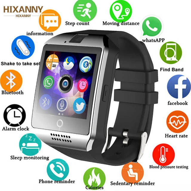 Умные часы для мужчин и женщин спортивный браслет Bluetooth сенсорный экран большой