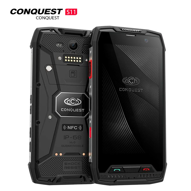 Conquest S11 7000 мАч IP68 водонепроницаемый ударопрочный 4G смартфон 4 Гб+ 64 Гб 128 ГБ NFC OTG сотовые телефоны Android 7,0 прочный мобильный телефон