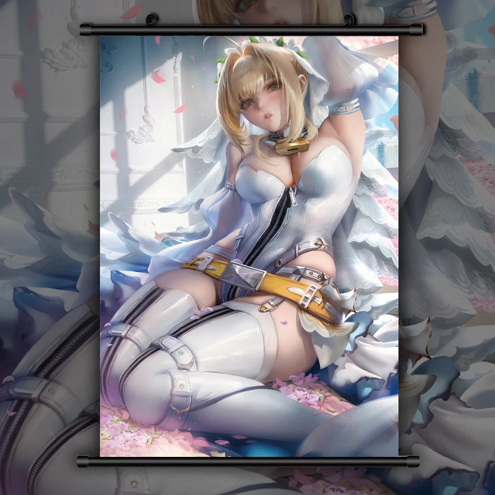 Fate Grand Order CCC Nero Аниме Манга настенный плакат прокрутка|Рисование и каллиграфия| |