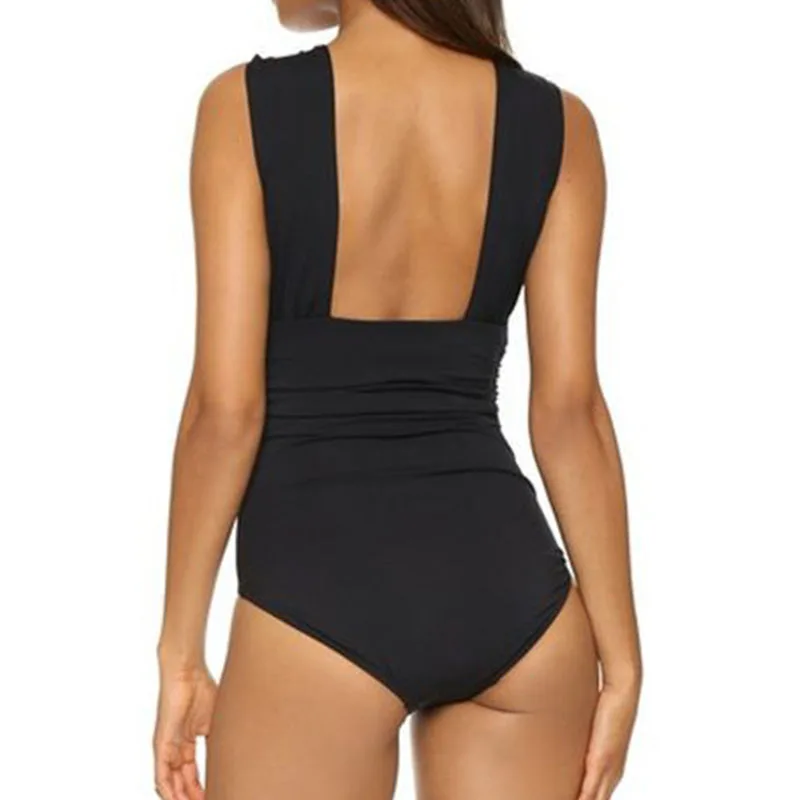 One Piece Swimwear Plus Size Hipster Floral Print Suit Cross Bandage Beach Bathing Large 2018 New Sexy Swimsuit Women | Спорт и