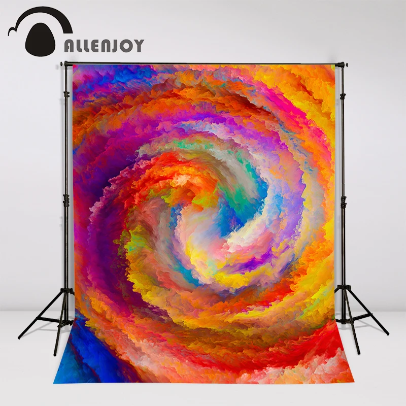 Allenjoy Рождественские фоны для фотосъемки красочные облака крутящийся искусство