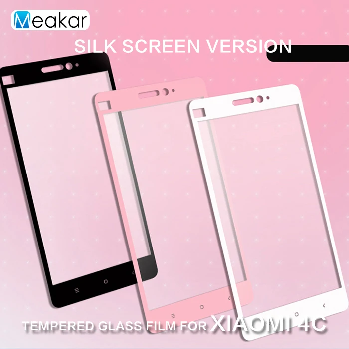 Silk Version 2.5D 9H film 5.0For Xiaomi Mi4C Tempered Glass Film Screen Protector For Mi4i Mi 4C Phone | Мобильные телефоны и