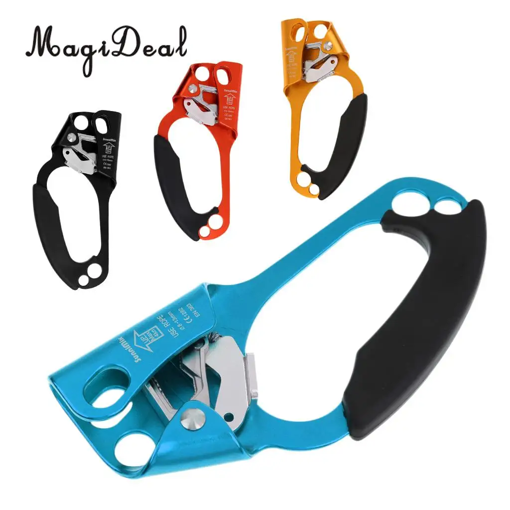 MagiDeal Professional Tree Rock Climbing Hand Ascender Riser 8-13mm Rope Clamp Equipment for Rescue Caving Engineering Supplies | Спорт и