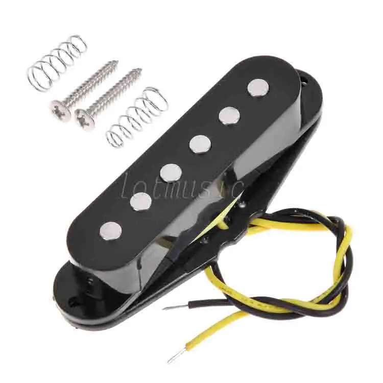 Одна катушка Пикап для электрогитары запчасти аксессуары черный белый|single coil