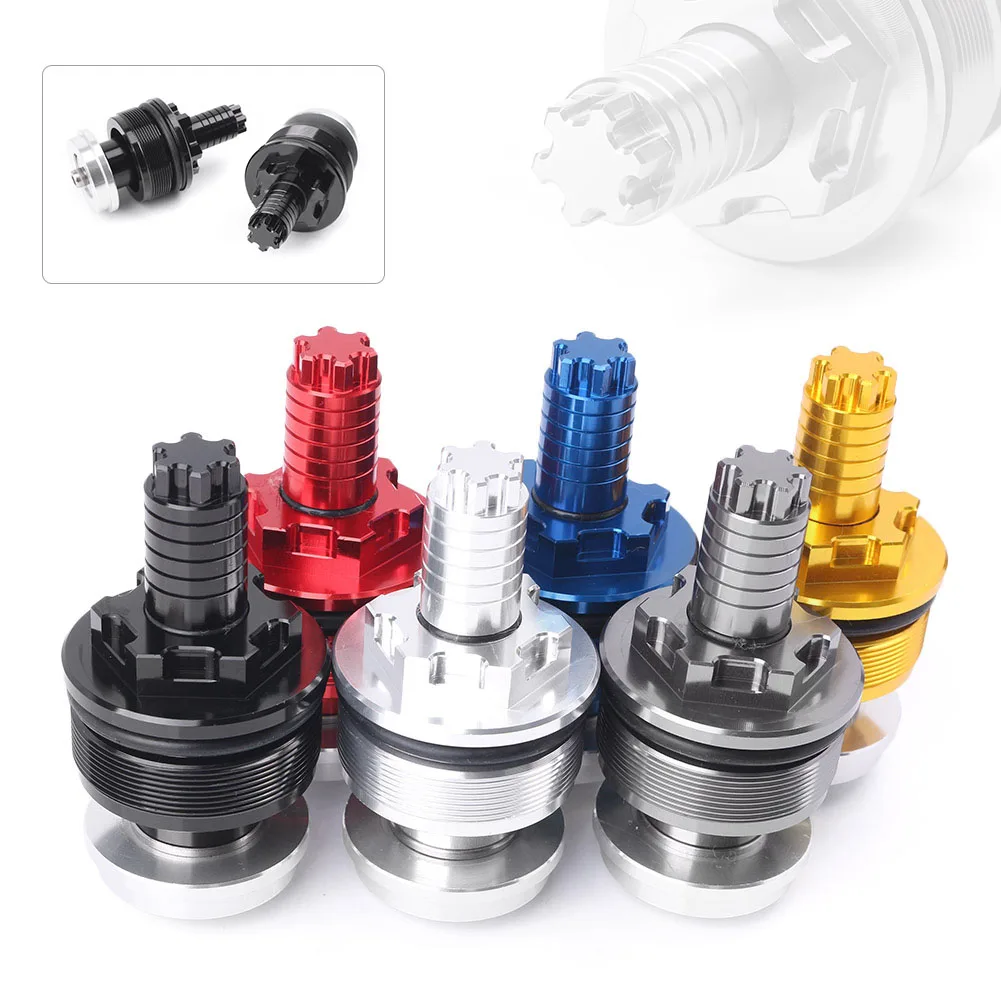 For Yamaha YZF R25 R3 Front shock absorber screw cover Cap Preload Adjusters Fork Bolts 41MM CNC Aluminum Motorcycle Accessories