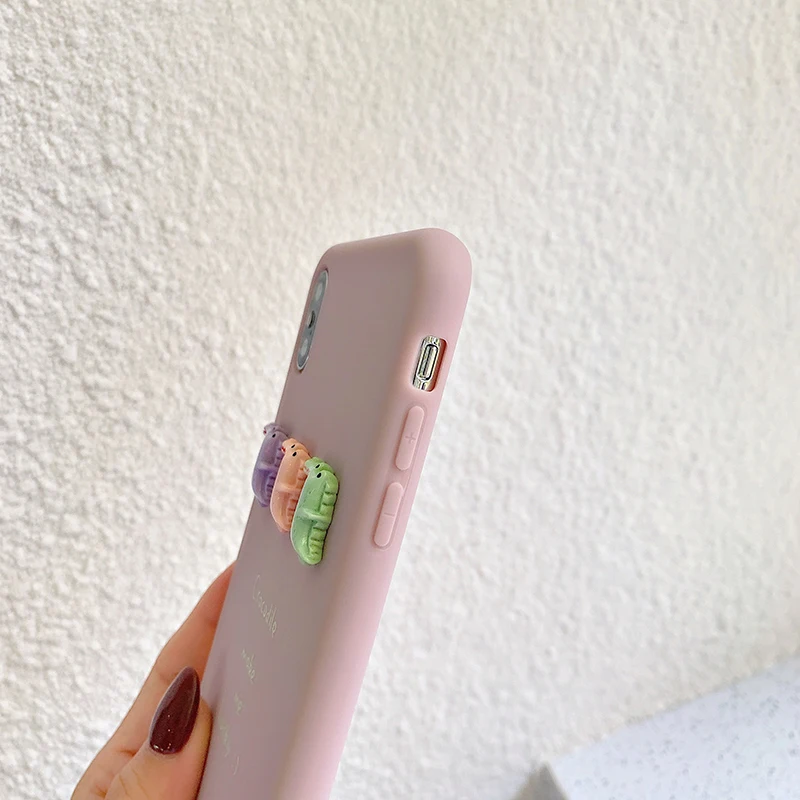 GlamPhone чехол мультфильм крокодил чехол для телефона для iPhone X XS Max XR Мягкий силиконовый чехол для iPhone 7 8 6 6s Plus чехол