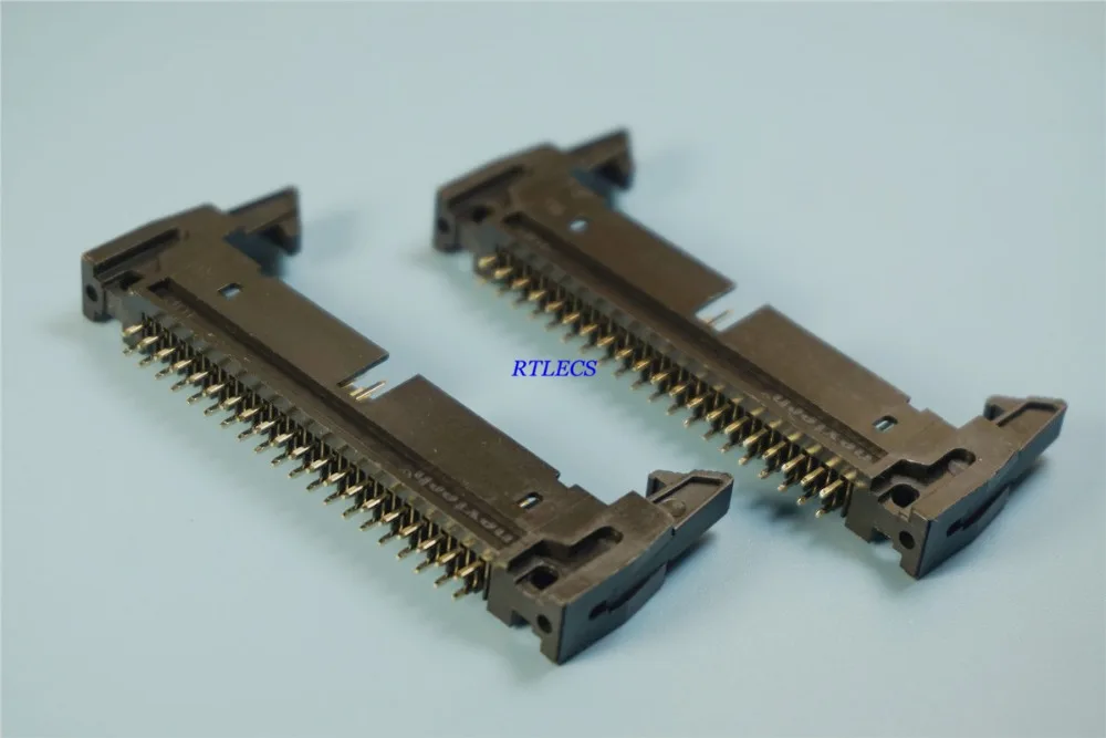 200 pcs Ejector box header 2.54mm 40 Pin 2x20P 2.54x2.54mm vertical Male shrouded long latches straight DIP through hole mount |