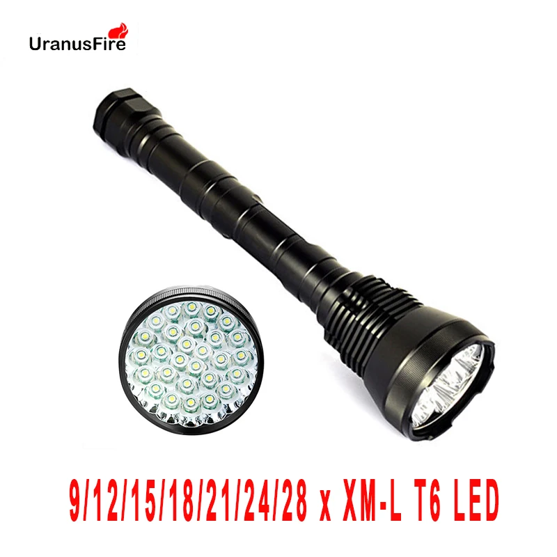 Uranusfire T6 светодиодный светильник для вспышки 72000LM 5 режимов кемпинга тактический
