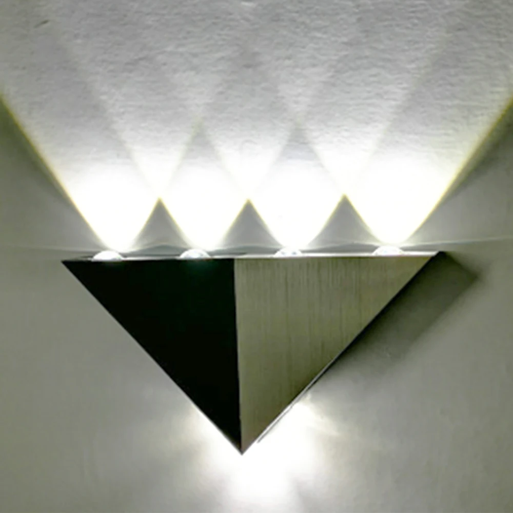 Светодиодный настенный светильник с треугольным дизайном 10 шт./лот 5 Вт лампа для