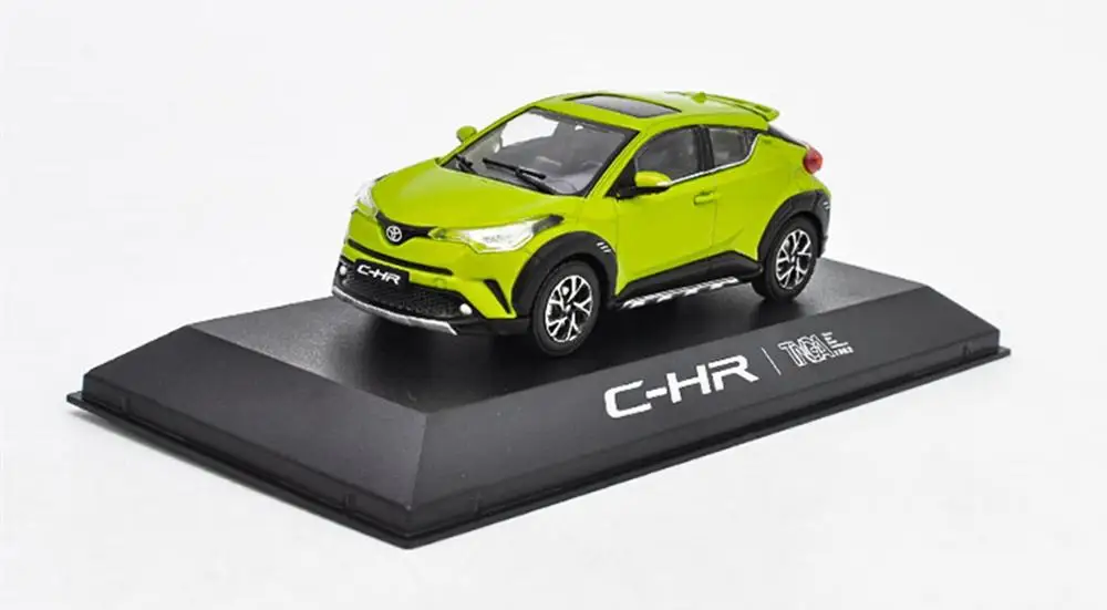1/43 Toyota ЧР C-HR желтый литья под давлением модель автомобиля коллекция игрушек |