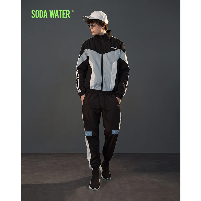 SODA WATER 2018 новая весенняя Осенняя повседневная мужская куртка-бомбер бейсбольная