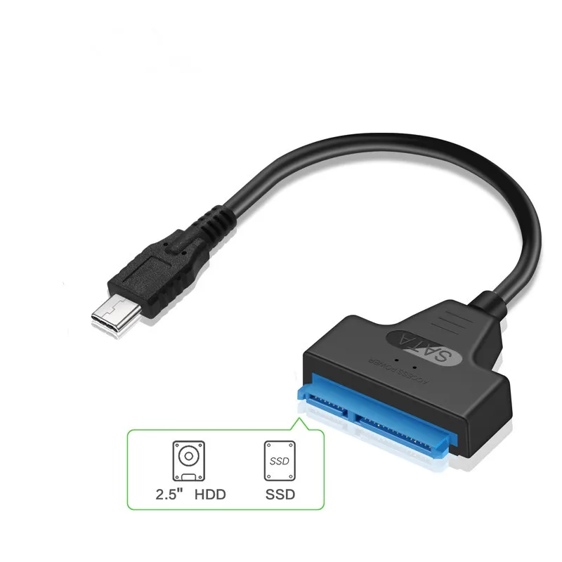 Кабель адаптер Type C USB 3 1 Gen1 для жесткого диска SATA III 2 5 дюйма с поддержкой USAP длина 20