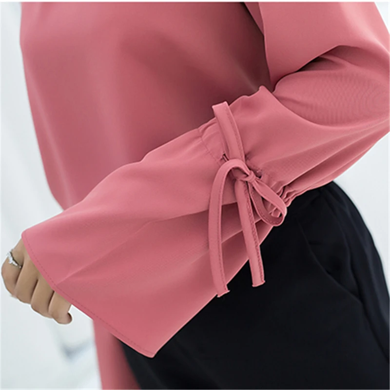 Blusas femininas 2017 Демисезонный Шифоновая блузка для Для женщин рубашка с длинным