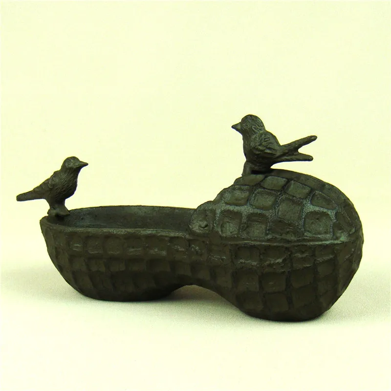 Foundry Iron Peanut Model Storage Box Decorative Metal Bird Lovers Figurine Home Organizer Bin Boutique Gift and Craft Ornament | Дом и сад