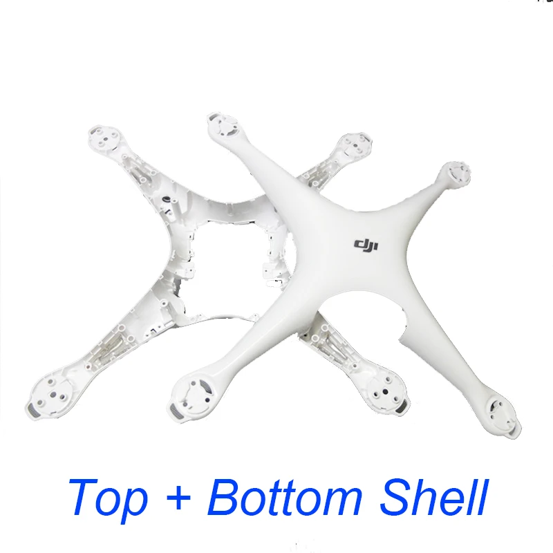 Top and Bottom Подлинная DJI Phantom 4 часть корпуса Верхняя Нижняя крышка шасси с компасом для DJI Дрон запасные части - Цвет: Top and Bottom