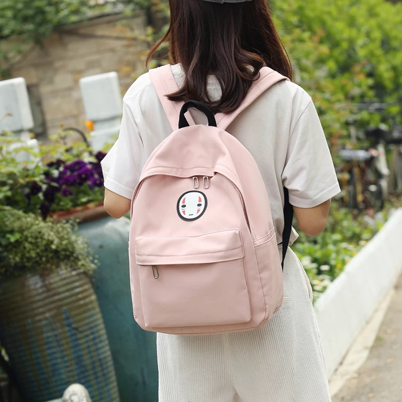 Harajuku милые женские холщовые рюкзаки, корейский Ulzzang, с принтом аниме, Kawaii, школьные сумки для подростков, девочек, водонепроницаемые, Mochila