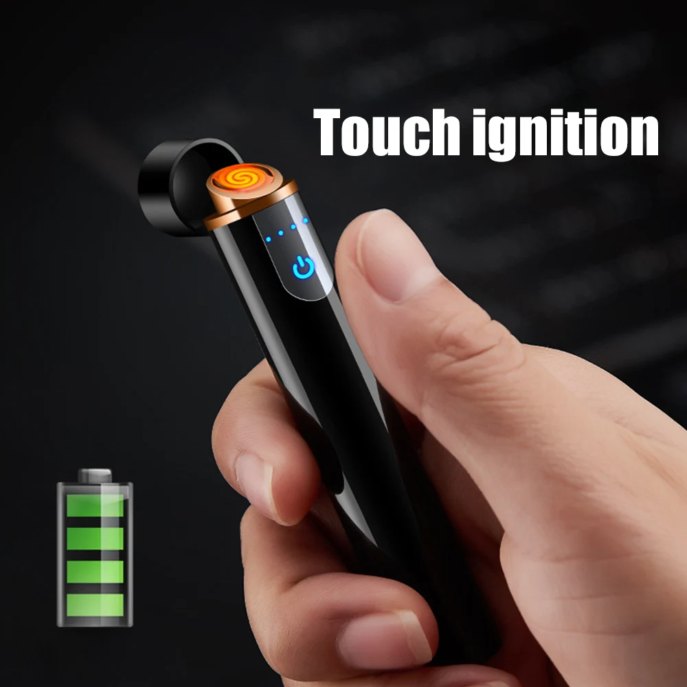 USB Зажигалка мини зажигалка с сенсорным экраном электрические зажигалки