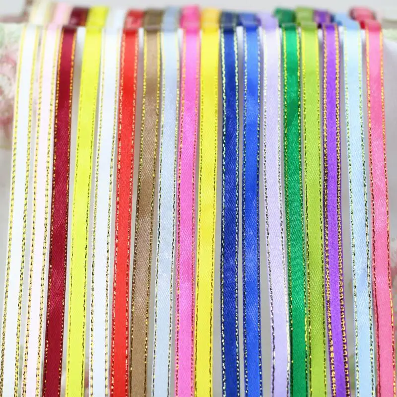 25 Yards Length Ribbons High Quality Cheap Decorative Satin Ribbon 6mm Width for DIY Bow Craft Decor Wedding Party Decoration | Дом и сад