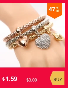 Pulseira Mujer Moda прозрачный кристалл золотой цвет серебра талисман браслеты для женщин Сова регулируемый браслет ювелирные изделия подарок