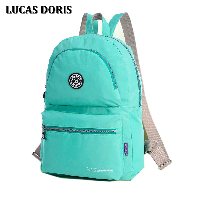 женский Рюкзак Водонепроницаемый Нейлоновый Случайные Рюкзаки Школьные Сумки