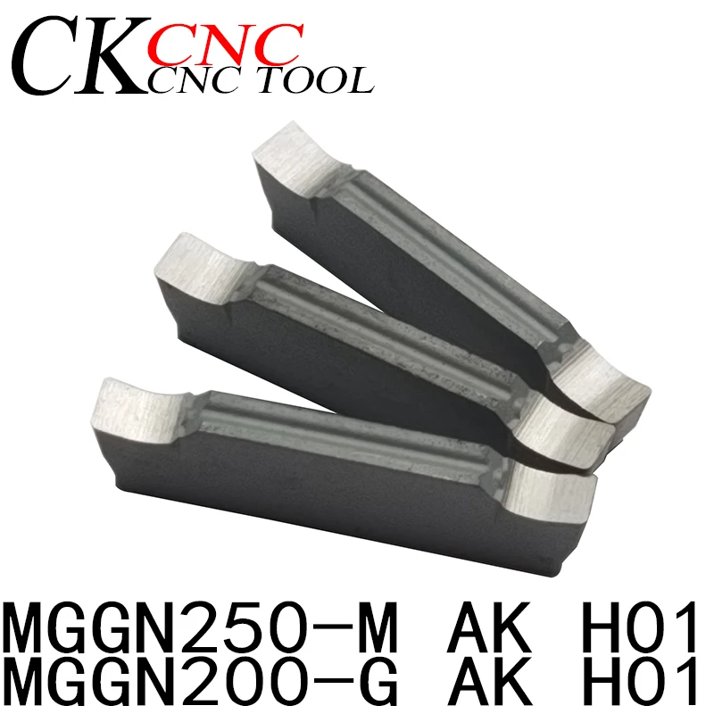 

10pcs MGGN250-M AK H01 MGGN200-G AK H01 Cutting For steel parts stainless steel cast iron Inserts blade