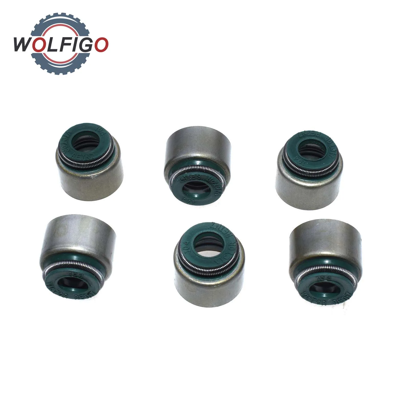WOLFIGO 6 шт. уплотнения штока клапана для Chevrolet Chevy Geo Metro 1.0L 1998 2000 VSS526 12911 60B20 12915 60B70 IV526
