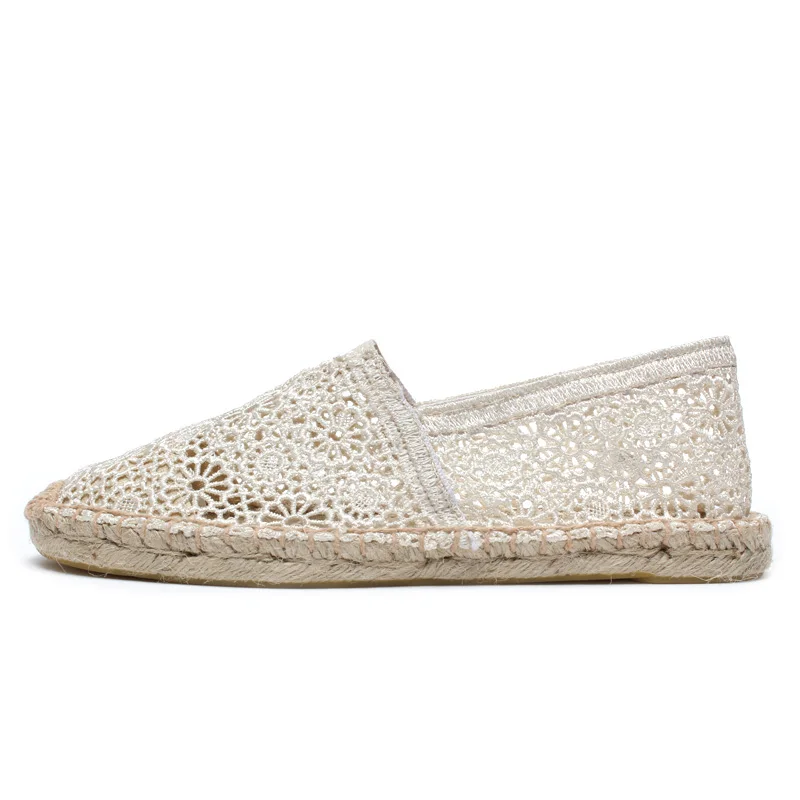 Эспадрильи мужская обувь летние женские лоферы повседневная женская на шнуровке