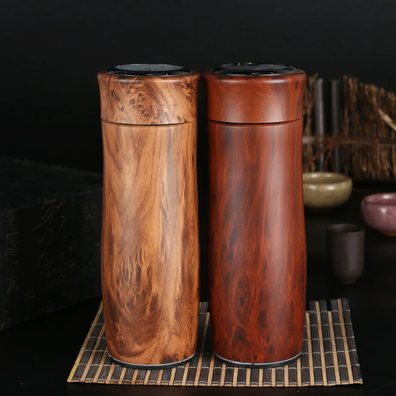 Термос из глины под дерево для мужчин и женщин 350 мл|vacuum flask bottle|insulation cupsvacuum |