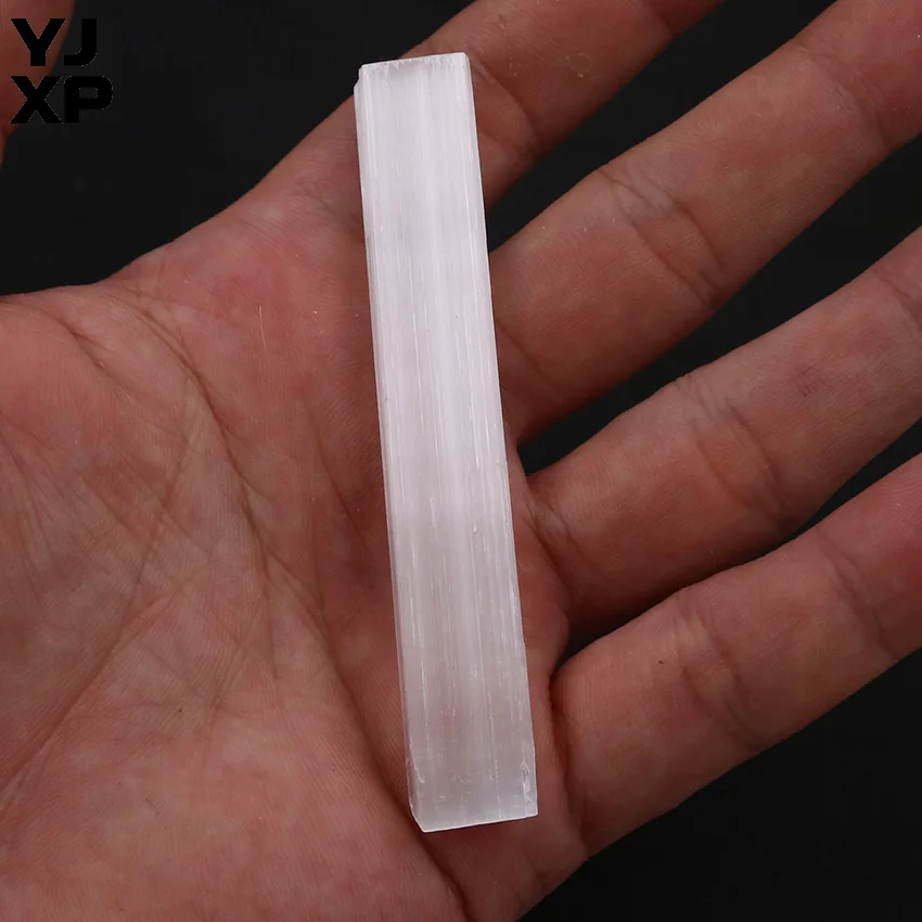 YJXP 1 шт. натуральный кристаллический селенит грубые гипсовые палочки Необычные