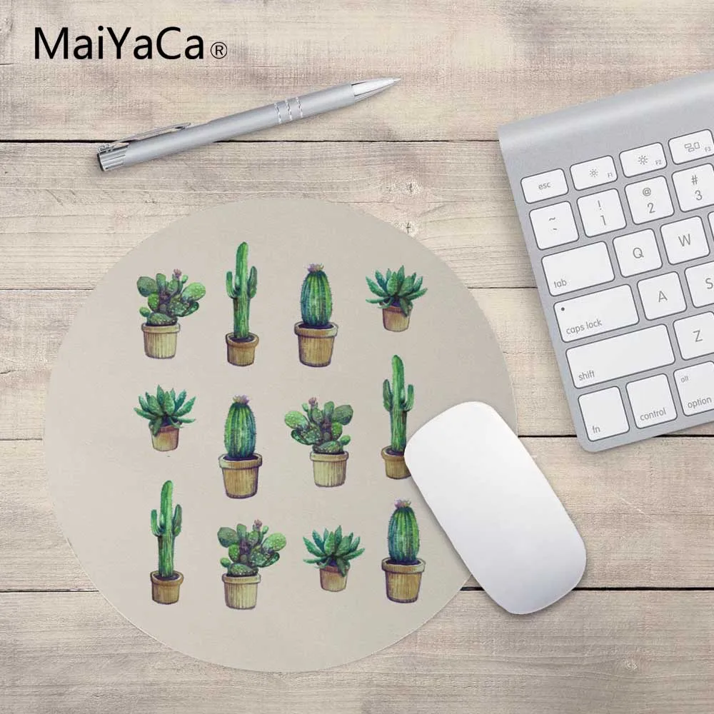 Коврик для мыши MaiYaCa garden woe prints, маленький размер, круглый коврик для мыши, Нескользящий Резиновый Коврик