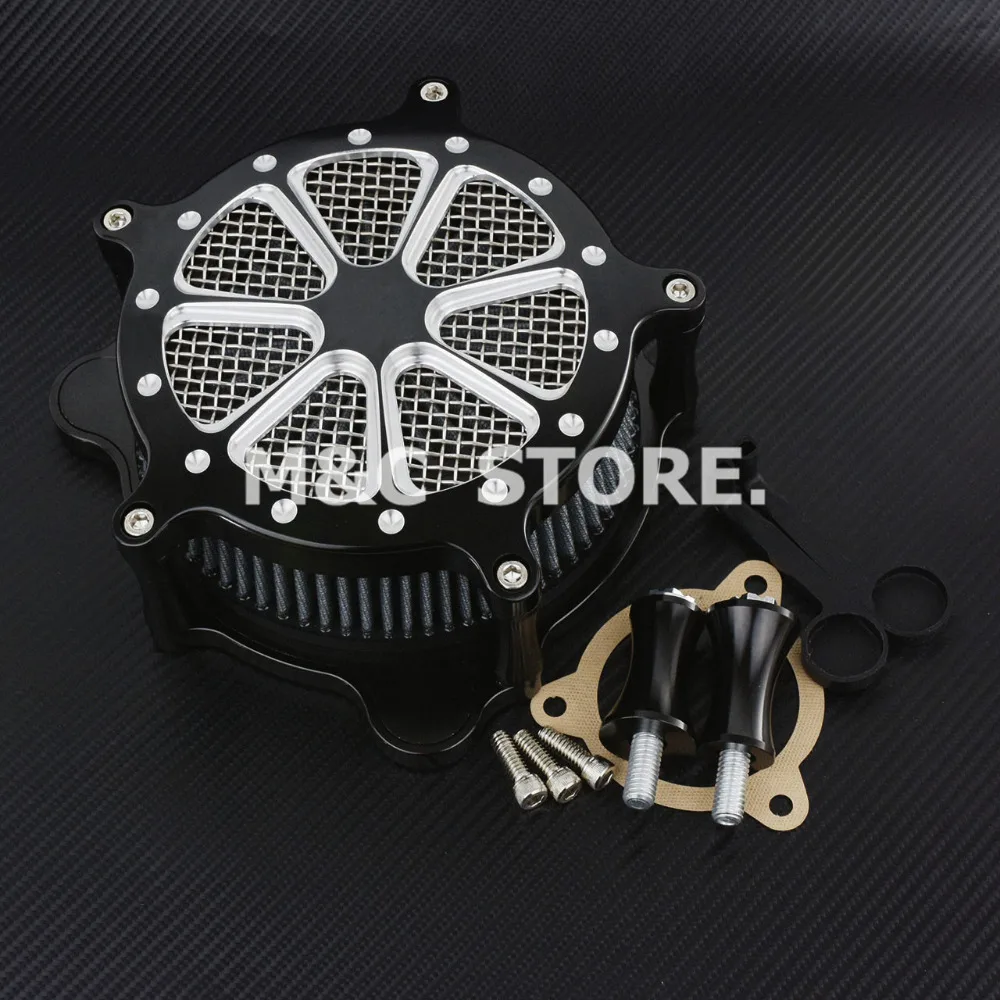 Мотоцикл с ЧПУ воздухоочиститель Впускной Фильтр Серый для Harley Touring Roadking FLHTC FLHT