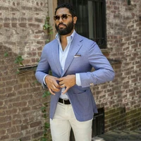 casual blue business men suits for wedding suits for men blazers jacket groom tuxedos coatpants terno masculino 2 piece