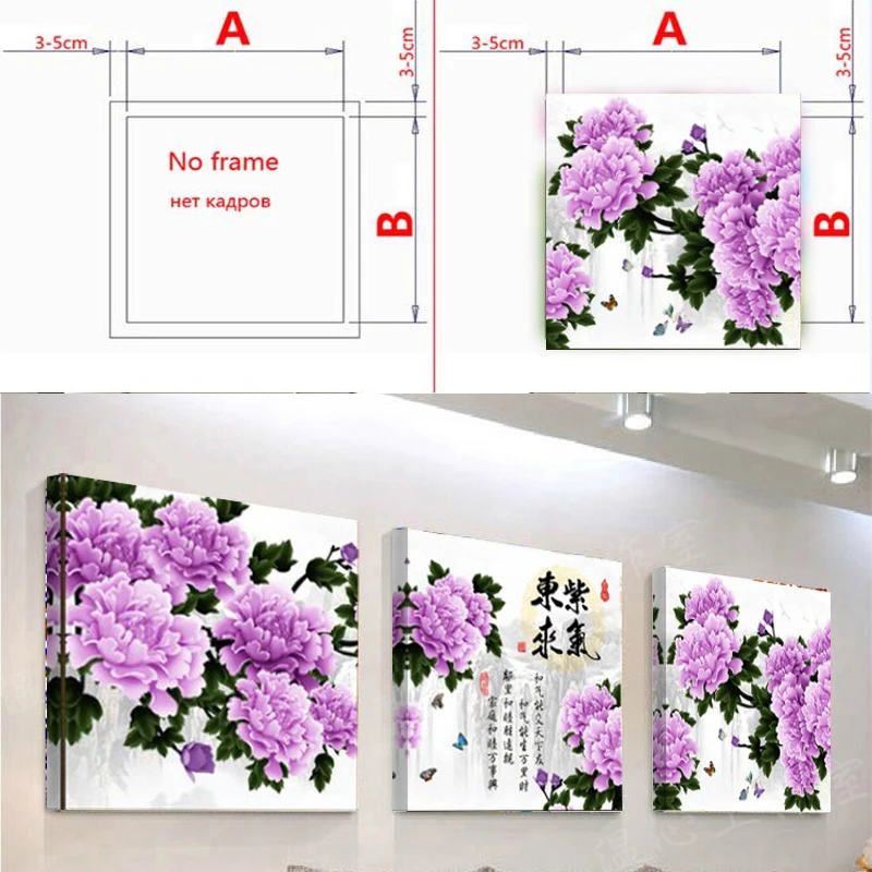 Настенная картина Куадрос деокрацион 3 шт. | Дом и сад